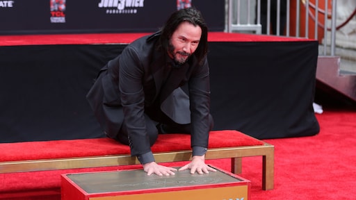 Keanu Reeves vereeuwigd op Walk of Fame