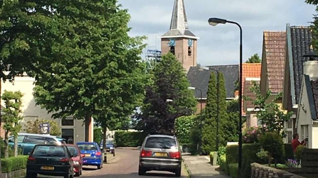 Het straatbeeld in Garijp. Het Friese dorp telt ruim 1500 inwoners.