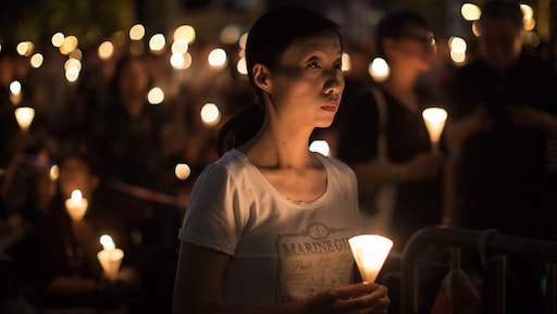 Tienduizenden Hongkongers herdenken Tiananmen-bloedbad