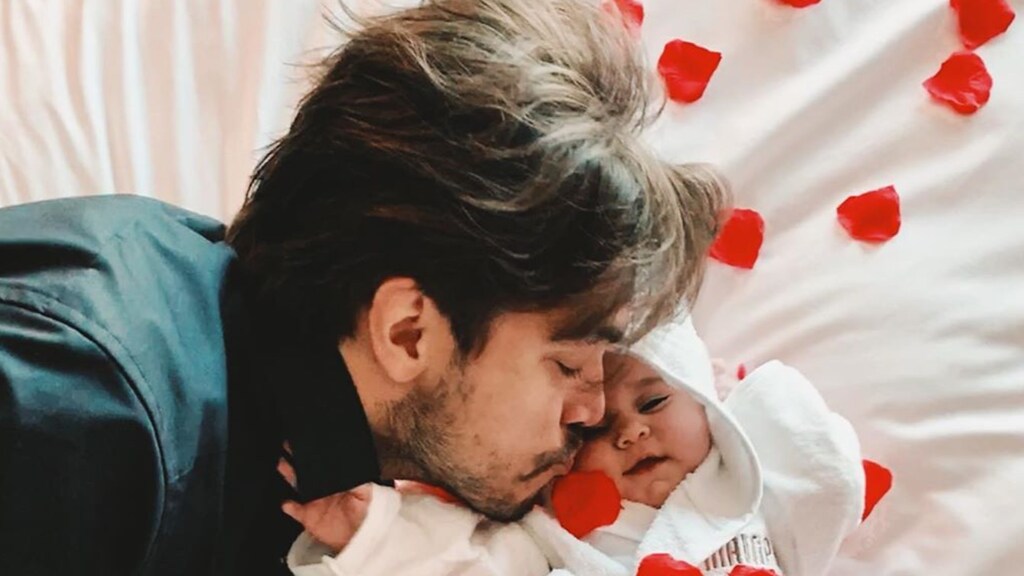 Bibi dankbaar voor Waylon: 'Je bent de liefste papa'