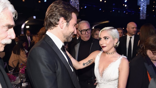 'Lady Gaga en Bradley Cooper samen podium op'