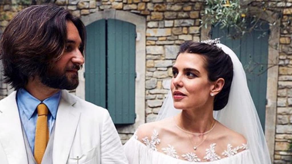 Kleindochter Grace Kelly nu ook voor de kerk getrouwd