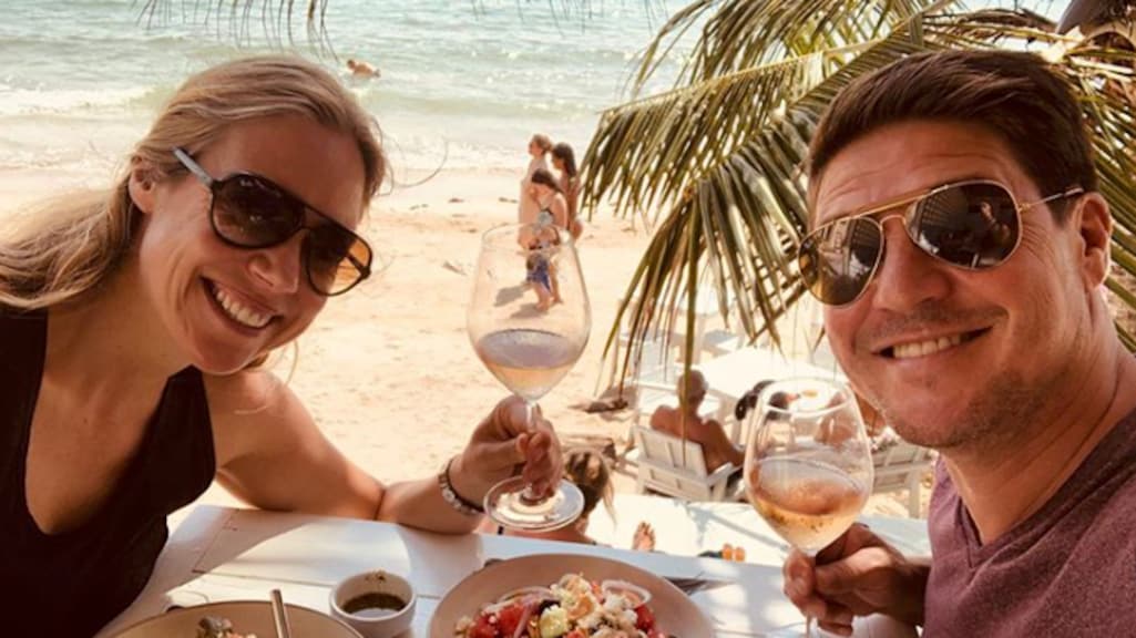 Martijn Krabbé en verloofde genieten van romantische trip