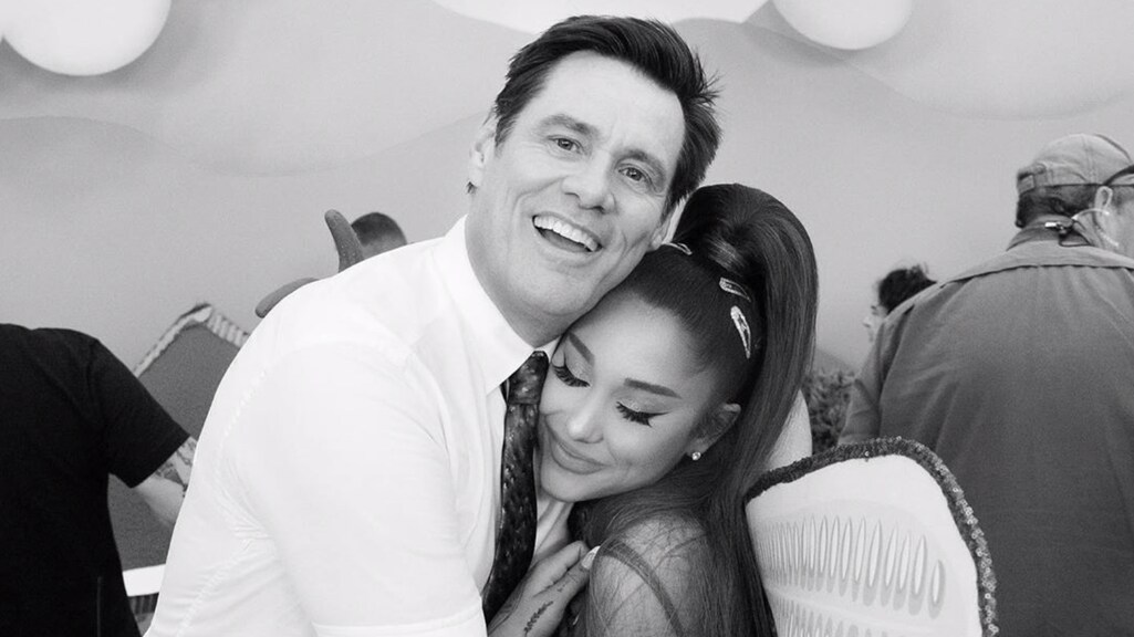 Ariana Grande ontmoet eindelijk idool Jim Carrey