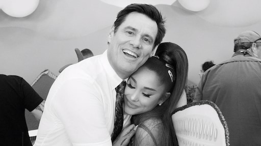 Ariana Grande ontmoet eindelijk idool Jim Carrey