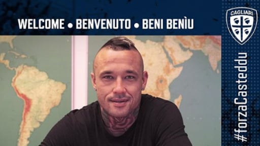 Radja Nainggolan keert terug bij Cagliari calcio vanwege zijn zieke vrouw