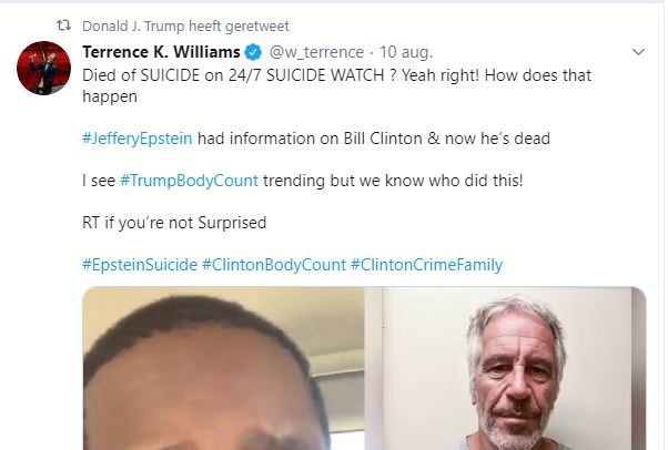 De retweet van Trump.