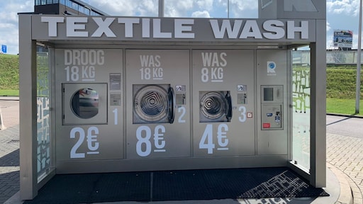 Niet je auto maar je was wassen bij een tankstation