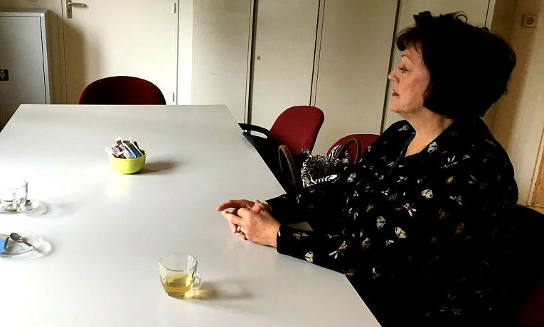 Christa van Thiel ving in het wijkcentrum de families op.