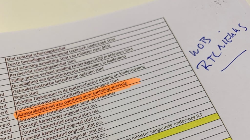 Het ministerie liet een document opstellen over mogelijke aansprakelijkheid van de overheid