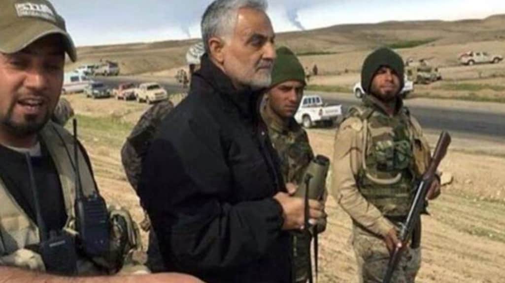 Generaal Soleimani aan het front.
