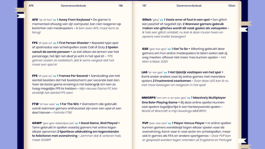 Een aantal veelvoorkomende afkortingen in de gamewereld.