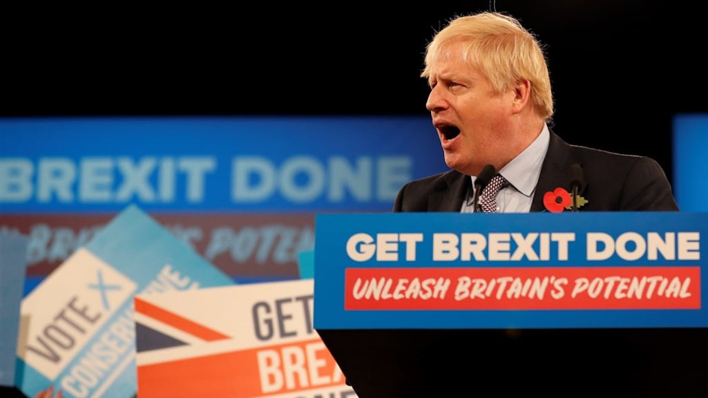 Boris Johnson doet verkiezingsbelofte: 'brexit voor kerst geregeld'