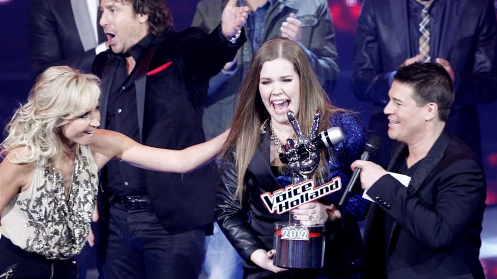 Een nog piepjonge Kroes wint The Voice in 2012.