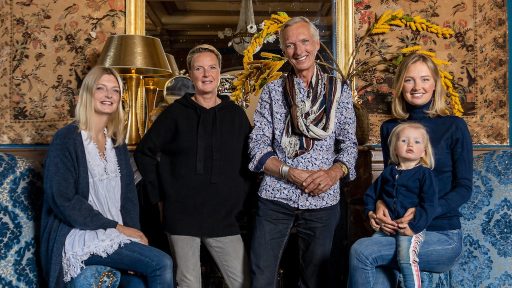 Martien Meiland en gezin lassen pauze in