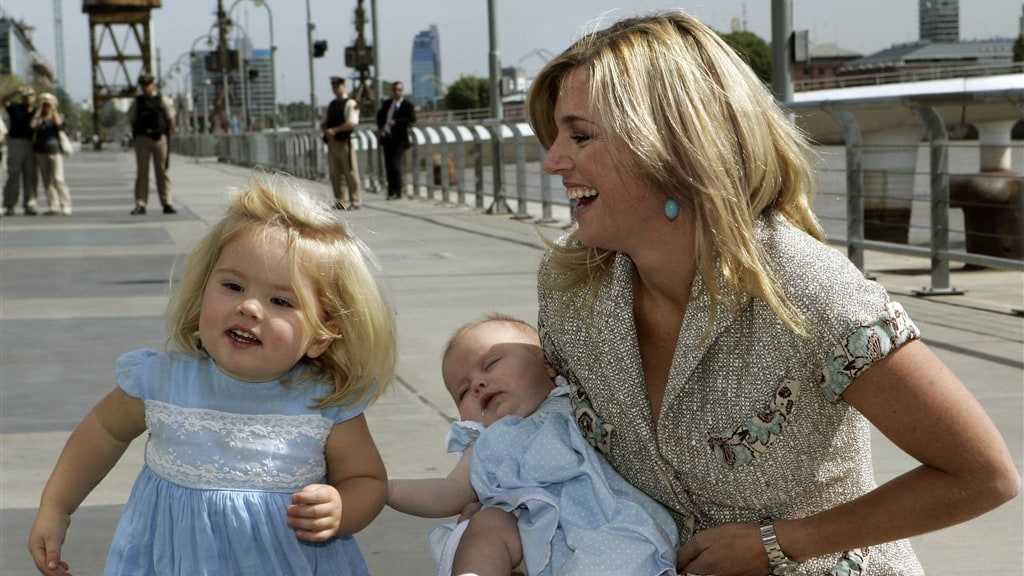 Amalia tijdens haar tweede verjaardag, in Argentinië.