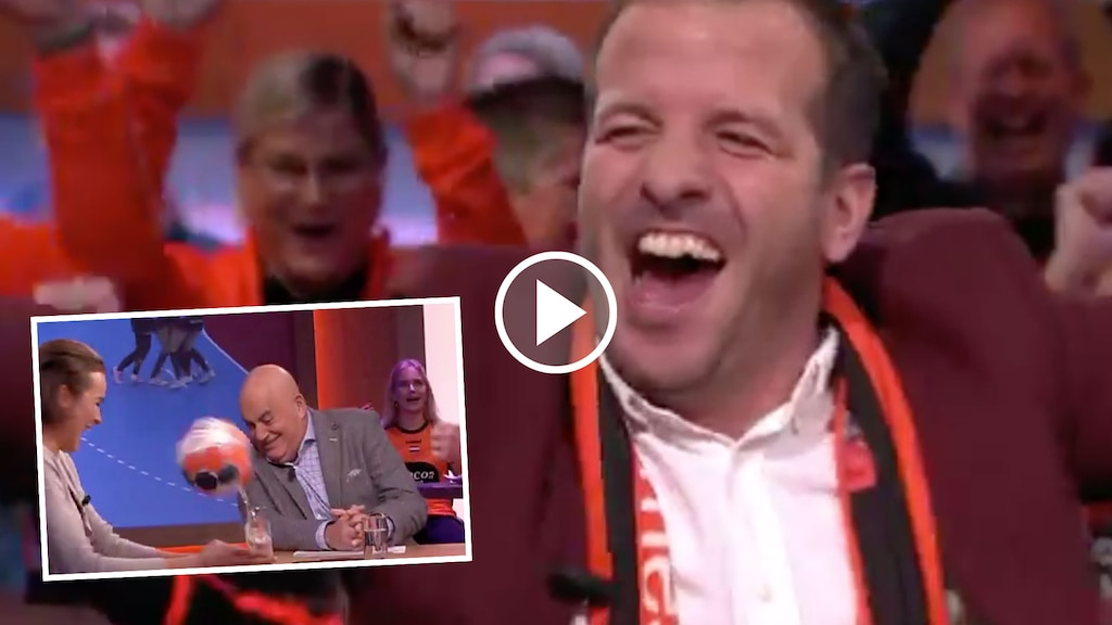 Rafael van der Vaart gaat helemaal los na winst handbalvrouwen