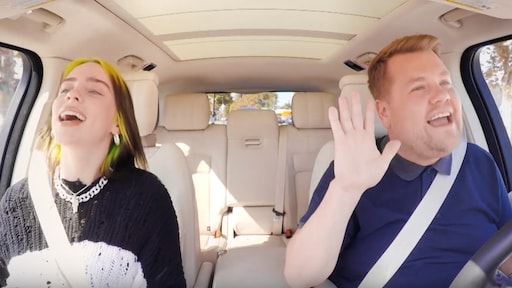 Billie Eilish eindelijk in Carpool Karaoke met James Corden
