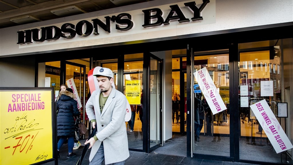 Bijna alle winkels van Hudson's Bay zijn al dicht en leegverkocht