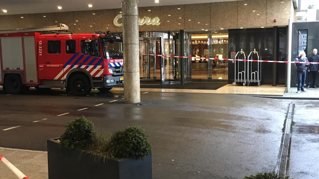 Brandweer voor de deur bij het Okura.