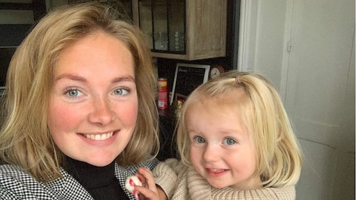 Maxime Meiland en dochtertje Claire zijn elkaars evenbeeld