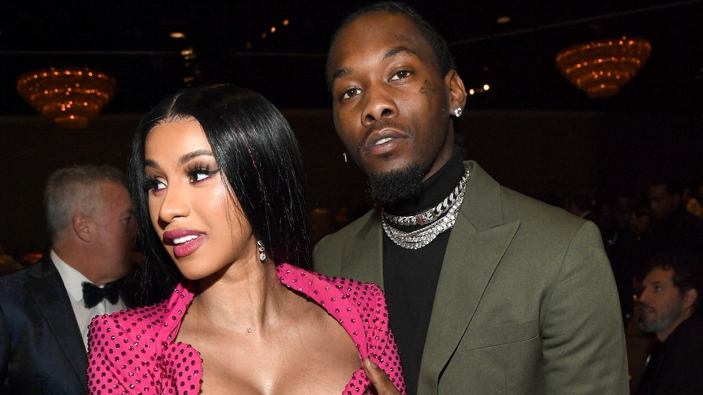 Cardi B weet alle ogen op zich te richten tijdens Grammy-feestje