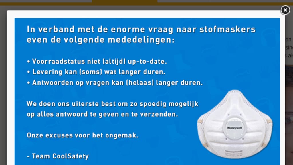 Hinderbanner op coolsafety.nl.