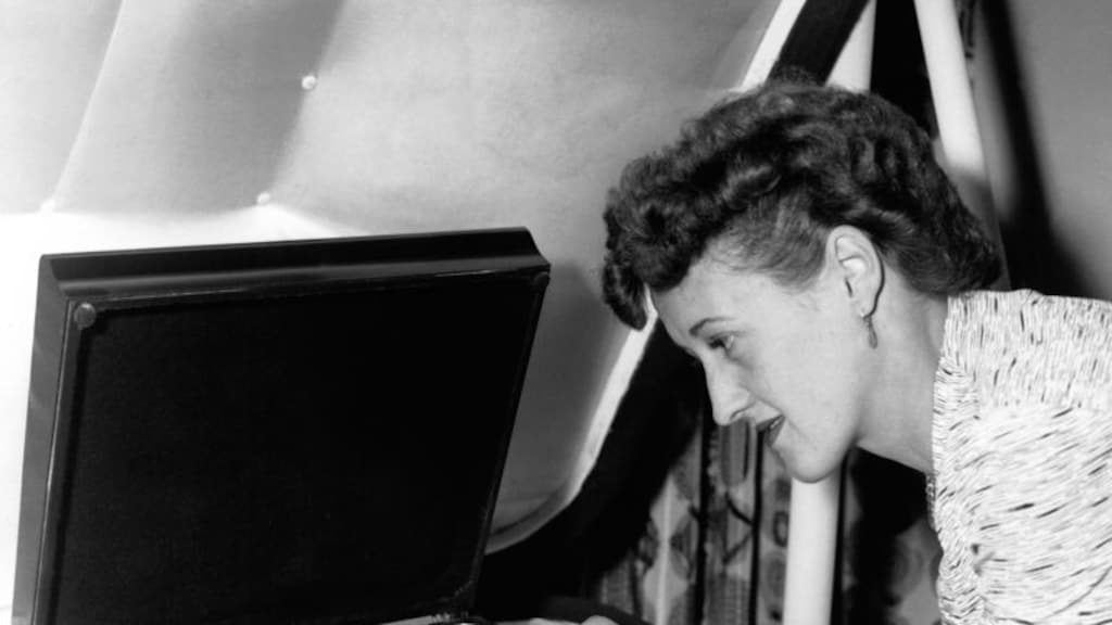 Een platenspeler uit 1954