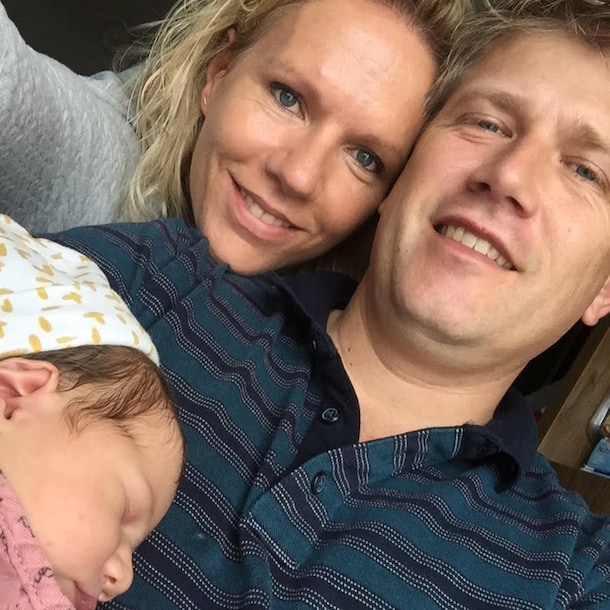 "Marijn en ik dolgelukkig met Jinte."