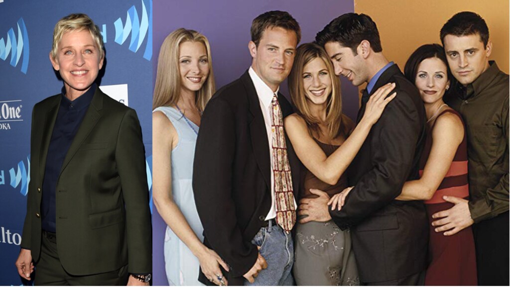 Ellen DeGeneres steelt de show in Friends-reünie