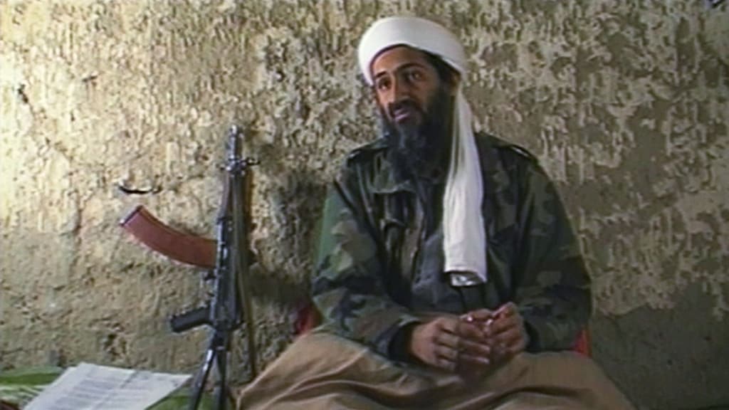 Al Qaeda-leider Osama bin Laden in Afghanistan, in 1998.