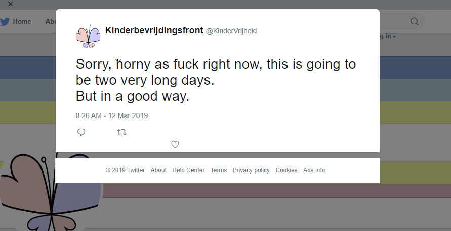 De inmiddels verwijderde tweet van Nelson.