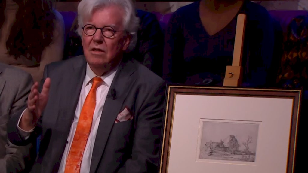 Zeldzame ets van Rembrandt ontdekt die 'tien jaar onder de trap hing'