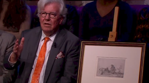 Zeldzame ets van Rembrandt ontdekt die 'tien jaar onder de trap hing'