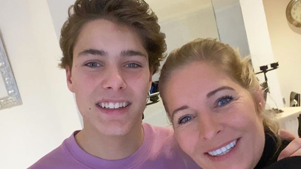 Familie Bauer viert verjaardag van zoon Frans Junior