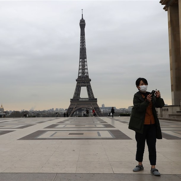 De Eiffeltoren in Parijs, Frankrijk.
