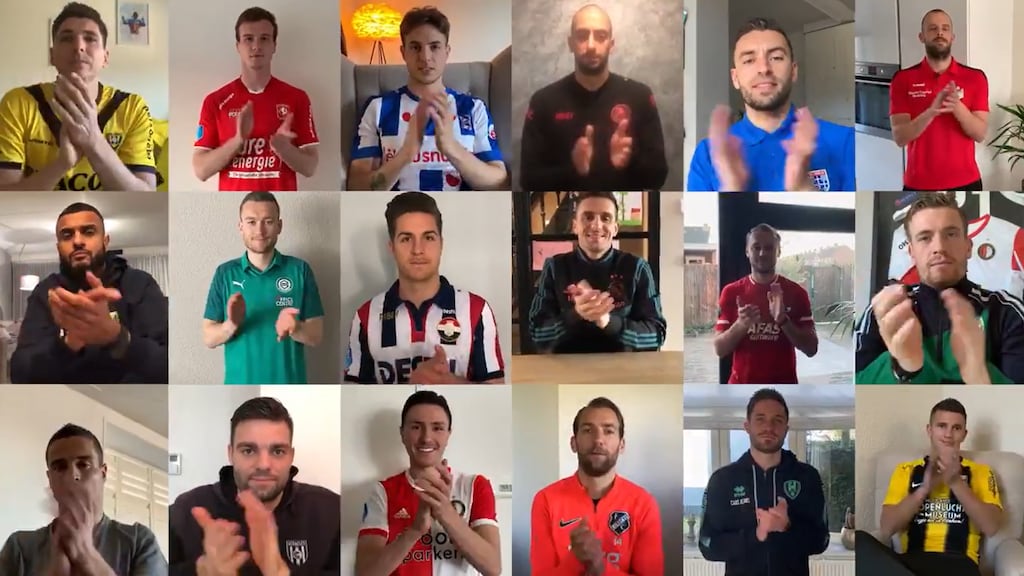 Aanvoerders eredivisie: 'Nu klappen wij voor jullie'