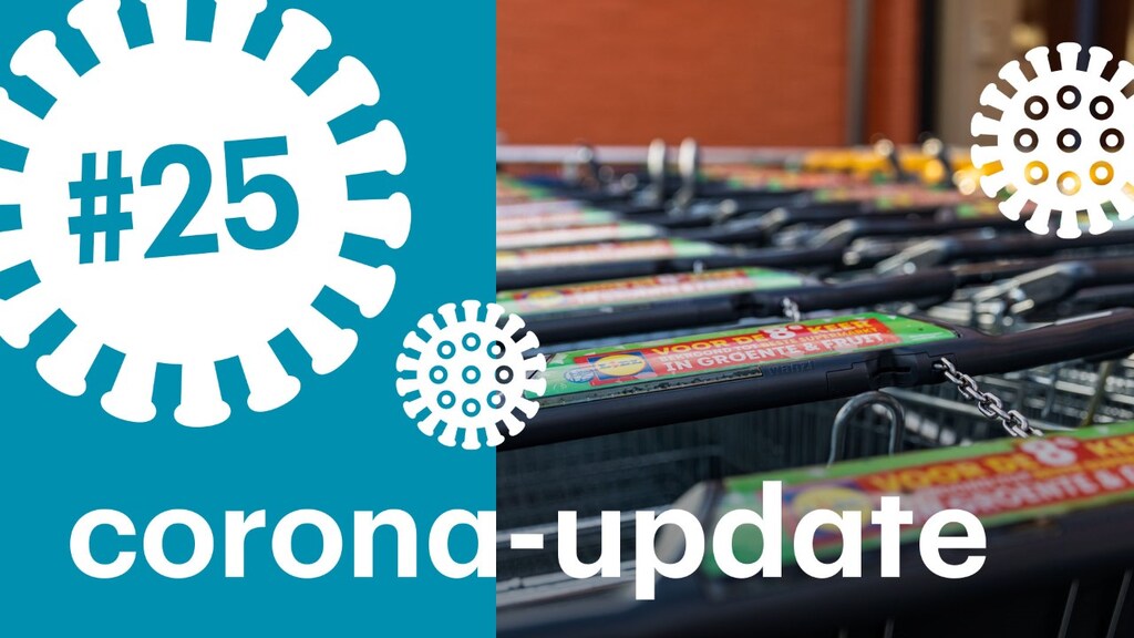 Kan je besmet raken met corona via een winkelwagen of winkelmandje?