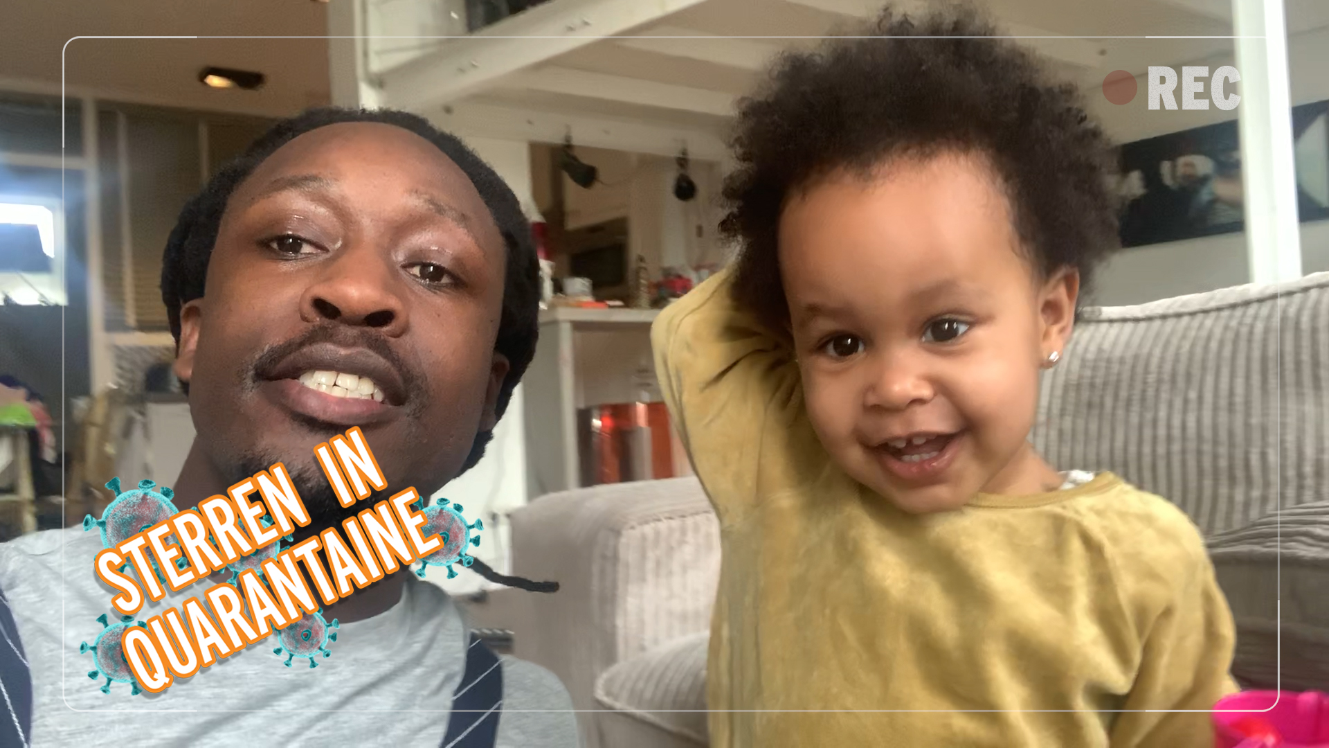 Sterren in Quarantaine: Akwasi heeft qualitytime met dochtertje