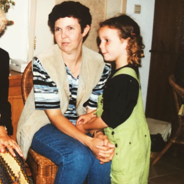 Ik als kind met mama.