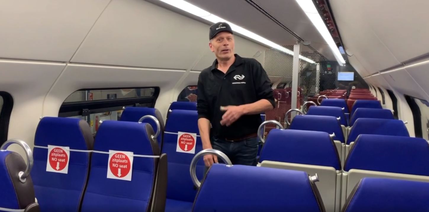 NS test aangepaste trein: 75 procent zitplaatsen vervalt
