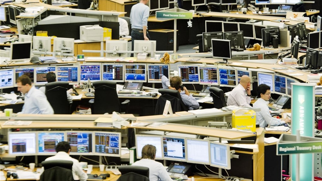 De dealingroom van ABN Amro.