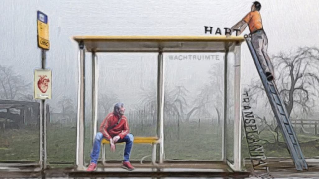 "Met mijn tekeningen wil ik 'wachten' uitbeelden."