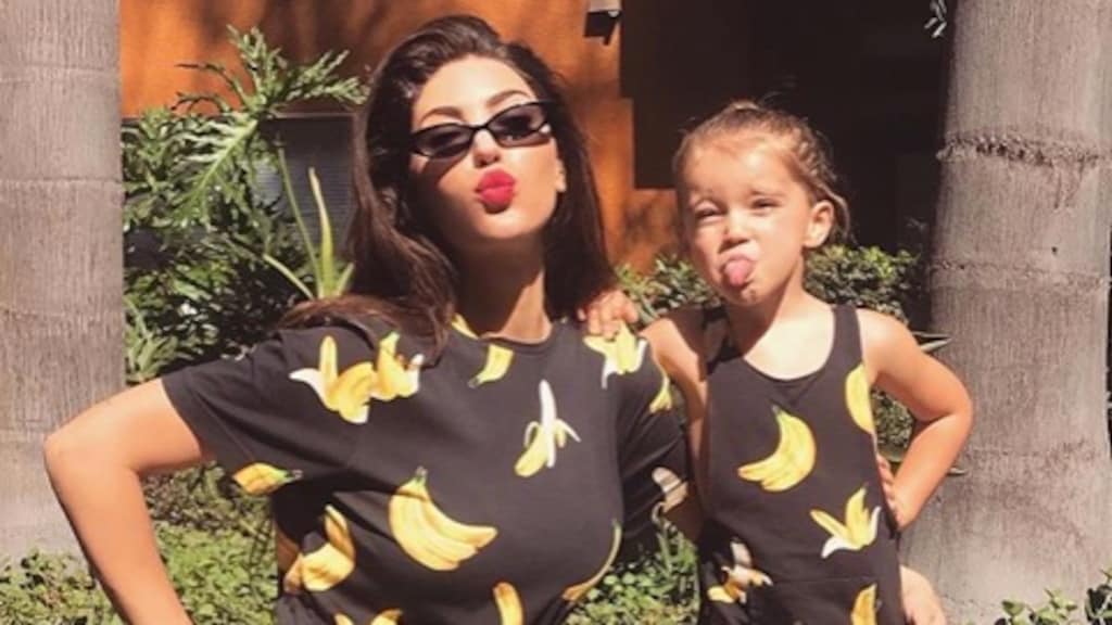 Yolanthe Cabau gaat er op uit met zoontje Xess Xava