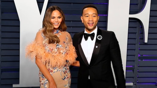 Chrissy Teigen en John Legend houden theekransje in achtertuin