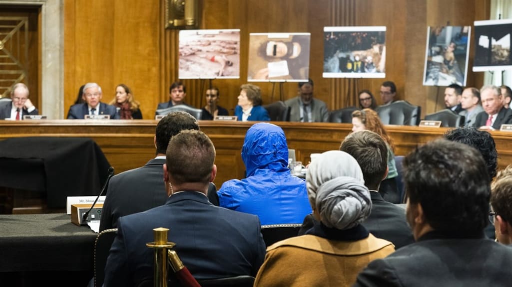 De Syrische dissident 'Caesar' wordt gehoord in het Amerikaanse congres.