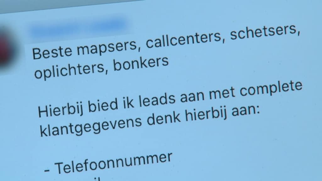 In criminele netwerken wordt de data aangeboden.