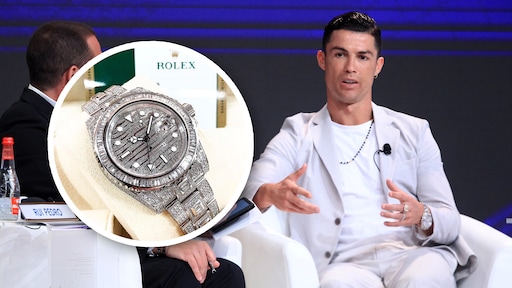 Cristiano Ronaldo trotse eigenaar van duurste Rolex ooit gemaakt