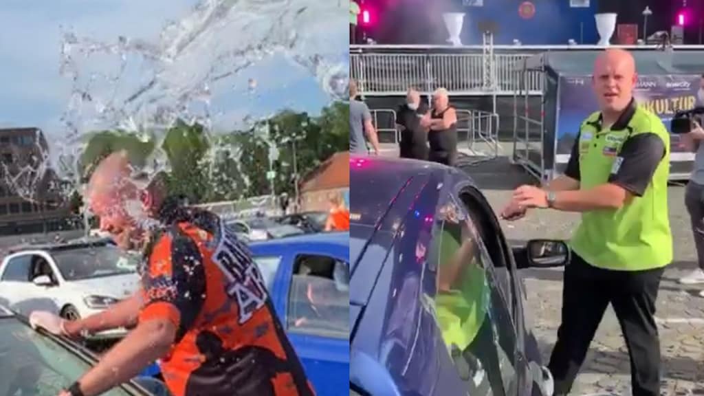 Van Gerwen gooit emmer water over Van Barneveld heen