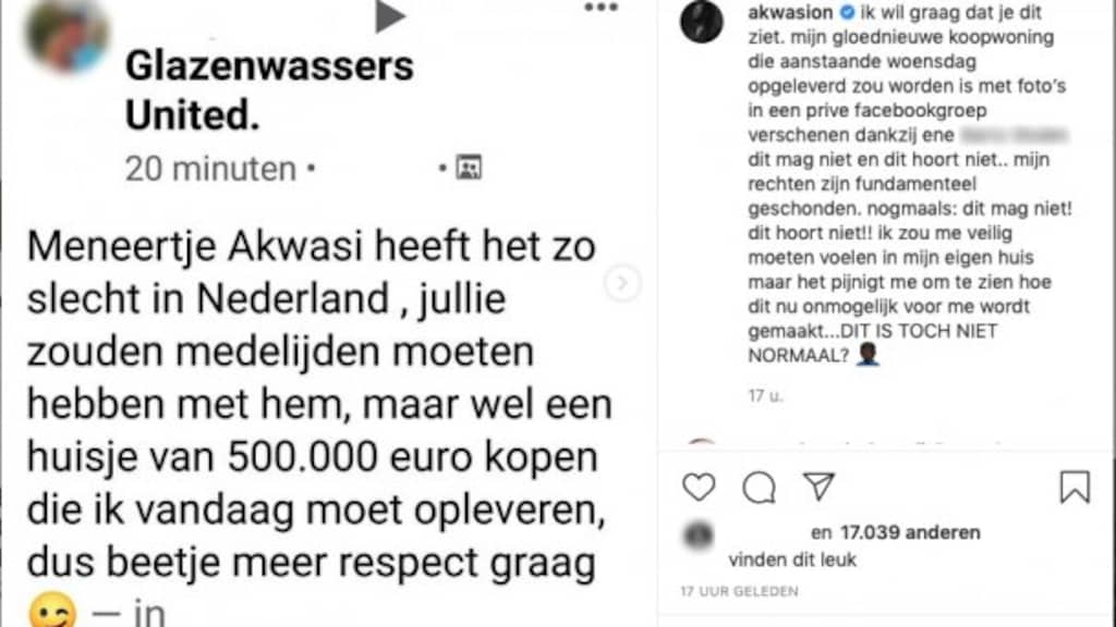 De Instagrampost van Akwasi.
